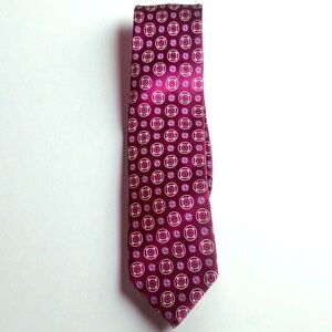 Hugo Boss Purple and Blue Patterned Tie
